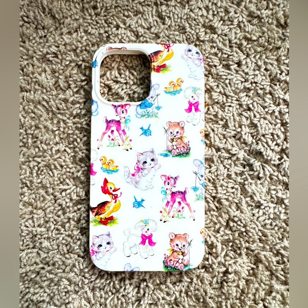 COPY - Velvet caviar Iphoone 13 pro max baby animals case, gently used